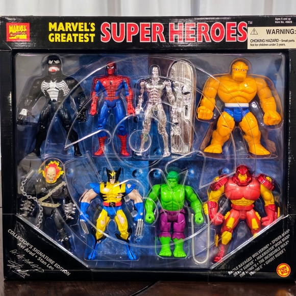 Marvel Comic Super Heroes Collector's Signature Edition Set of 8 MISB ToyBiz ‘95